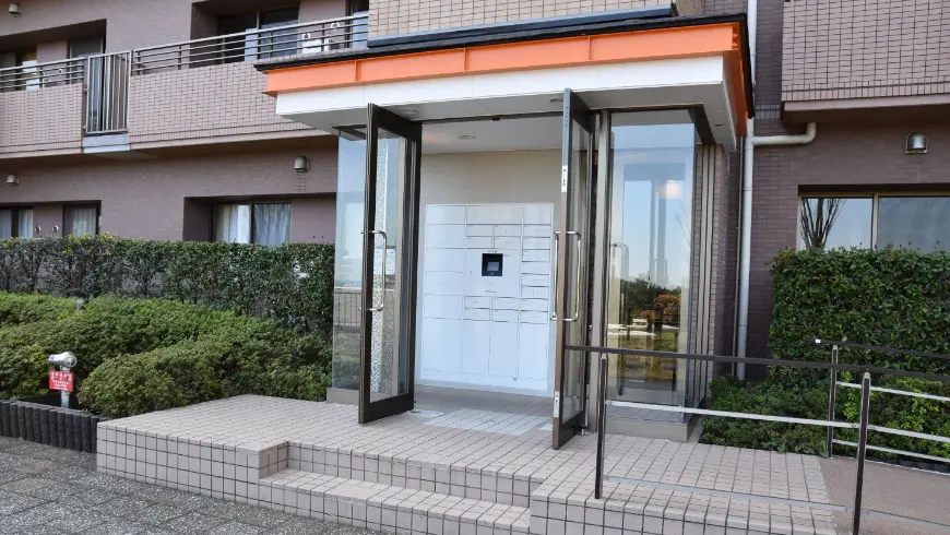 エントランスの施工写真
